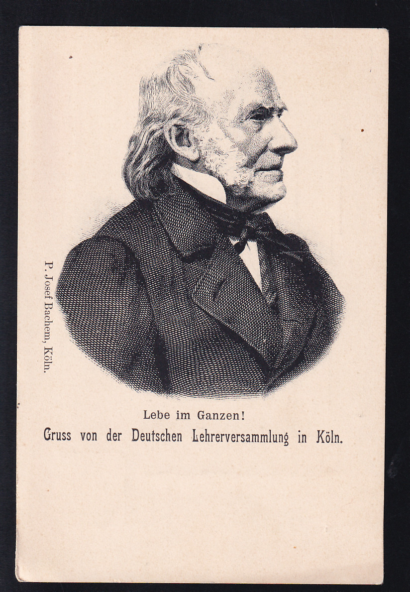 P. Josef Bachem, Gruss von der Lehrerversammlung in Köln · Schwerdt